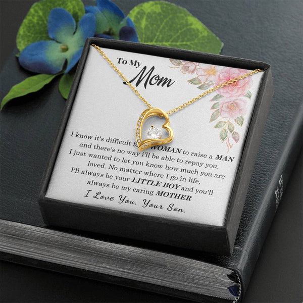 [Only a few left] To My Loving Mother - I love you  (Forever Love Necklace)