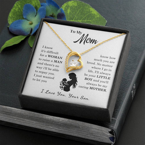 [Only a few left]  To My Mom - Loved Mother  - Necklace