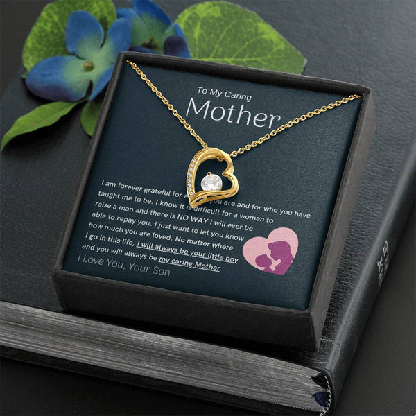 To My Loving Mother - You are my sunshine, I will always be your little boy (Only a Few Left) - Forever Love Necklace