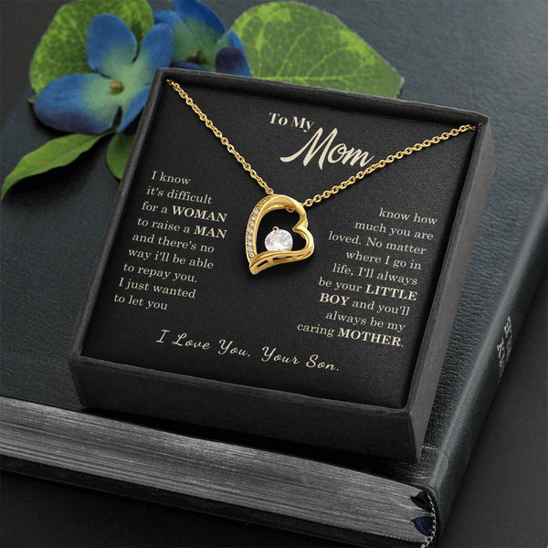 [Almost Sold Out] To My Mom - I Love You Mother  - Forever Love Necklace