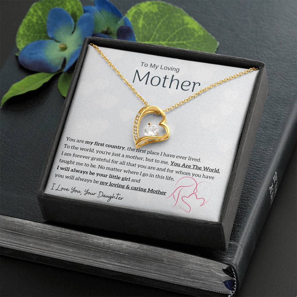 To My Loving Mother - You are my sunshine, I will always be your little girl (Only a Few Left) - Forever Love Necklace