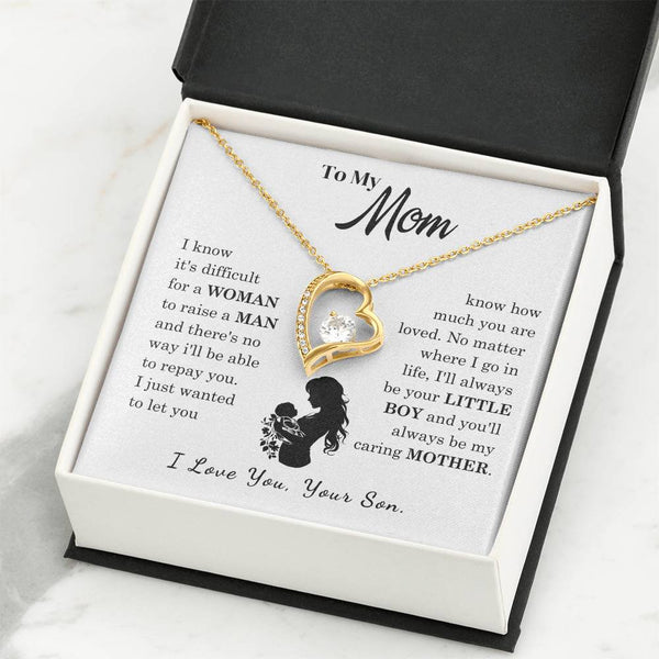 [Only a few left]  To My Mom - Loved Mother  - Necklace