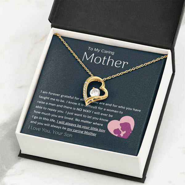 To My Loving Mother - You are my sunshine, I will always be your little boy (Only a Few Left) - Forever Love Necklace