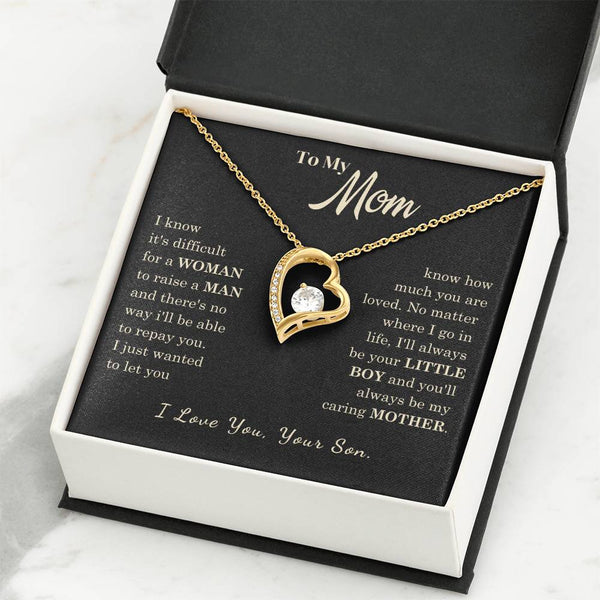 [Almost Sold Out] To My Mom - I Love You Mother  - Forever Love Necklace