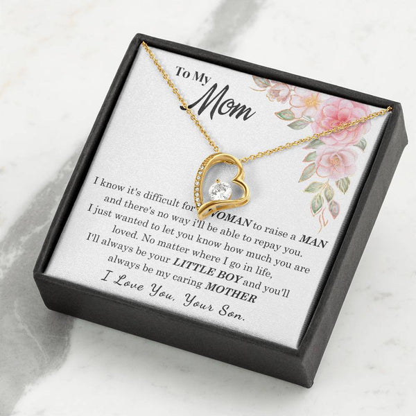 [Only a few left] To My Loving Mother - I love you  (Forever Love Necklace)