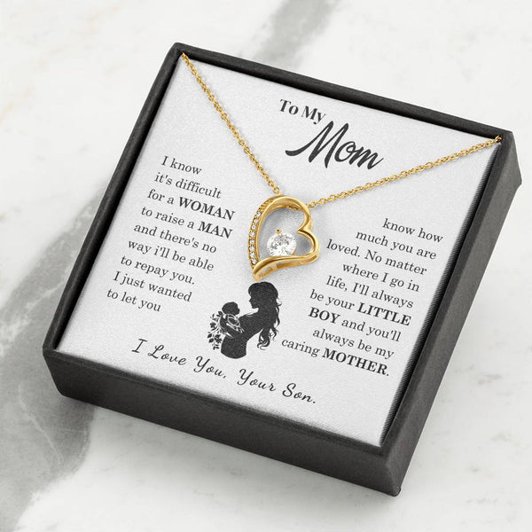 [Only a few left]  To My Mom - Loved Mother  - Necklace