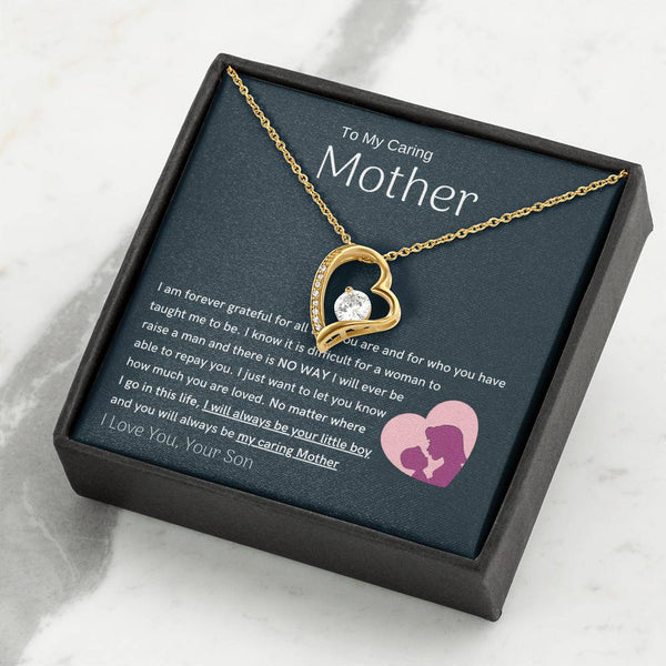 To My Loving Mother - You are my sunshine, I will always be your little boy (Only a Few Left) - Forever Love Necklace