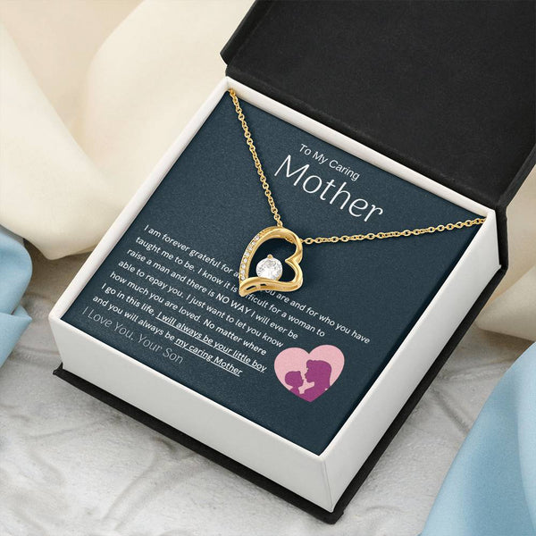 To My Loving Mother - You are my sunshine, I will always be your little boy (Only a Few Left) - Forever Love Necklace
