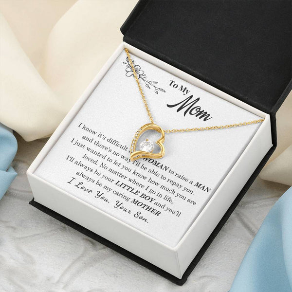 [Only a few left] To My Mom - I Love You Mother  - Forever Love Necklace