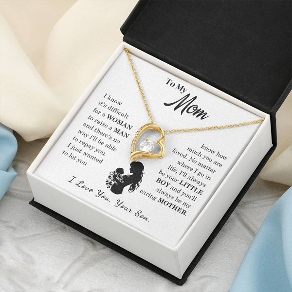 [Only a few left]  To My Mom - Loved Mother  - Necklace