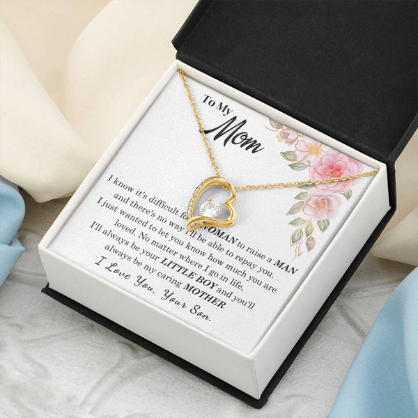 [Only a few left] To My Loving Mother - I love you  (Forever Love Necklace)