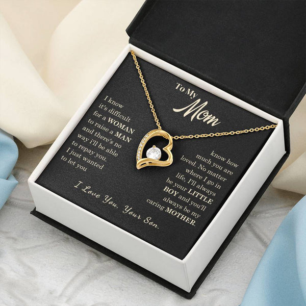 [Almost Sold Out] To My Mom - I Love You Mother  - Forever Love Necklace
