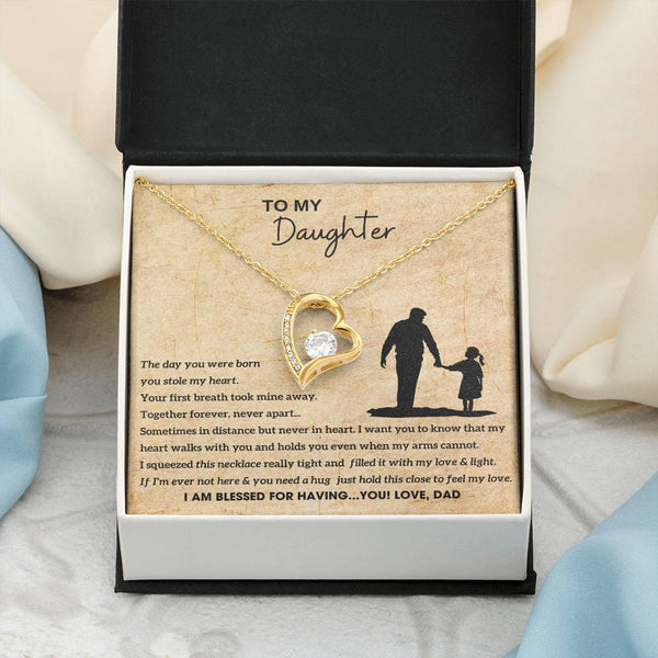 To My Daughter - Hold this necklace close to feel my love (Few left only)