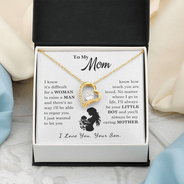 [Only a few left]  To My Mom - Loved Mother  - Necklace