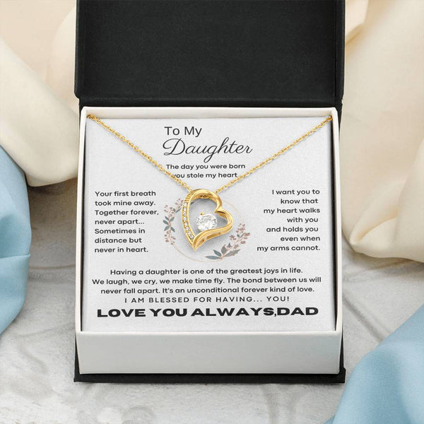 [Only a few left] To My Daughter - The day you were born you stole my heart - Flower