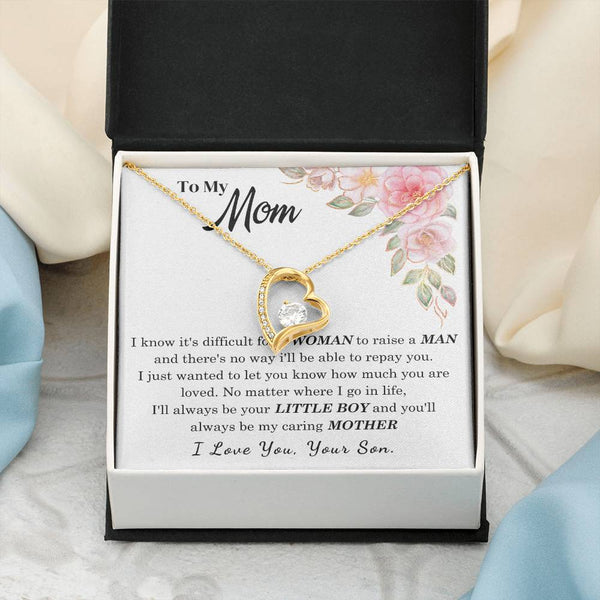 [Only a few left] To My Loving Mother - I love you  (Forever Love Necklace)