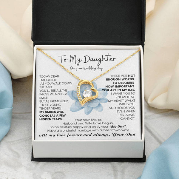 [ Few left only ] To My Daughter on Wedding Day - Be blissfully happy and enjoy your “Big Day"