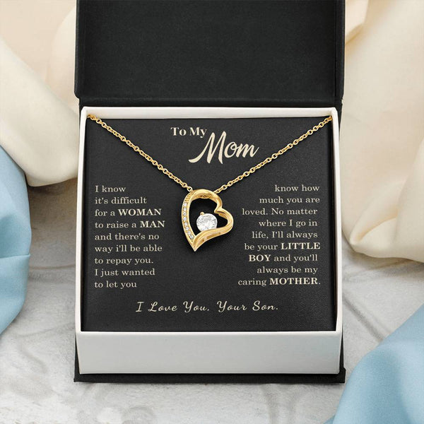 [Almost Sold Out] To My Mom - I Love You Mother  - Forever Love Necklace