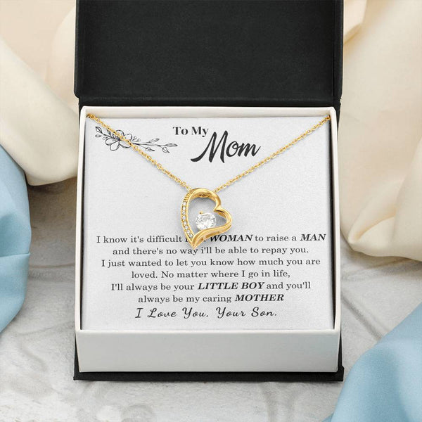 [Only a few left] To My Mom - I Love You Mother  - Forever Love Necklace