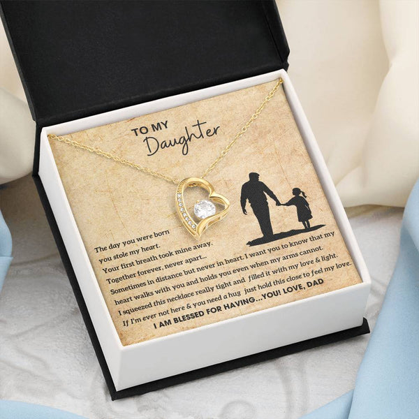 To My Daughter - Hold this necklace close to feel my love (Few left only)