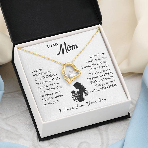 [Only a few left]  To My Mom - Loved Mother  - Necklace