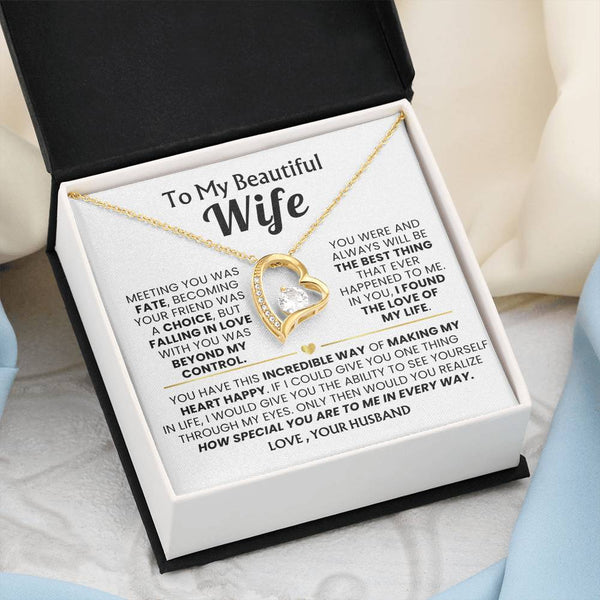 TO MY WIFE - Falling in love with you was beyond my control