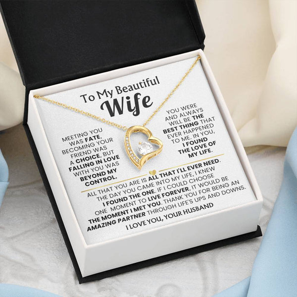 TO MY BEAUTIFUL WIFE - I knew I found the one