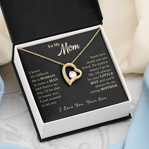 [Almost Sold Out] To My Mom - I Love You Mother  - Forever Love Necklace