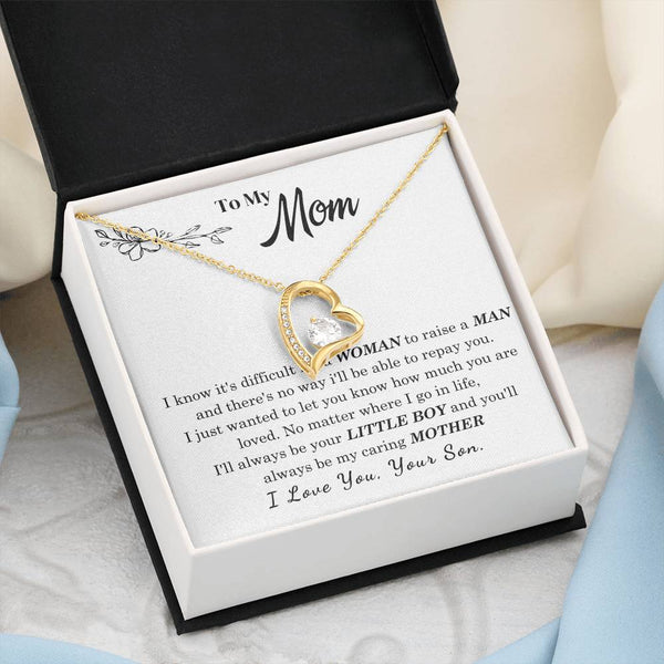 [Only a few left] To My Mom - I Love You Mother  - Forever Love Necklace