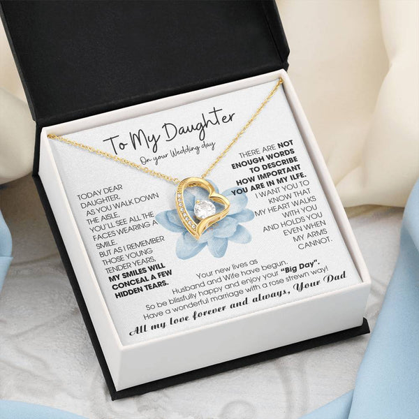 [ Few left only ] To My Daughter on Wedding Day - Be blissfully happy and enjoy your “Big Day"