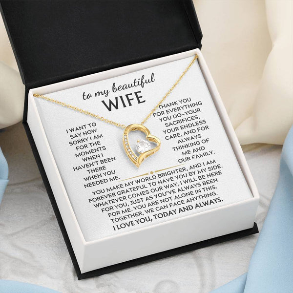 To My Beautiful Wife, Thank you for everything you do—your sacrifices (Almost Gone)