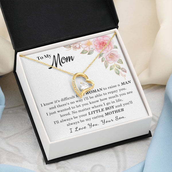 [Only a few left] To My Loving Mother - I love you  (Forever Love Necklace)