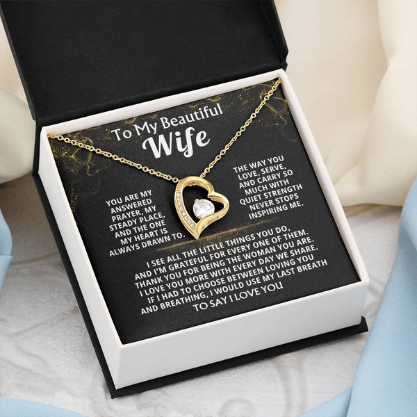 To My Beautiful Wife, You are my answered prayer