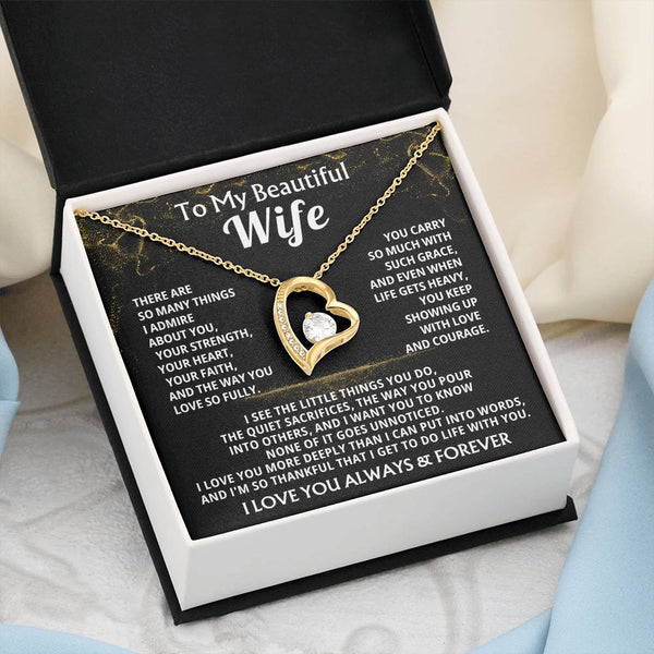 To My Beautiful Wife, you keep showing up with love and courage