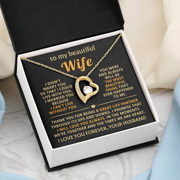 [Almost Sold Out] TO MY BEAUTIFUL WIFE - I married you because I can't live without you