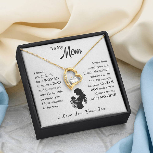 [Only a few left]  To My Mom - Loved Mother  - Necklace