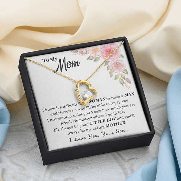 [Only a few left] To My Loving Mother - I love you  (Forever Love Necklace)
