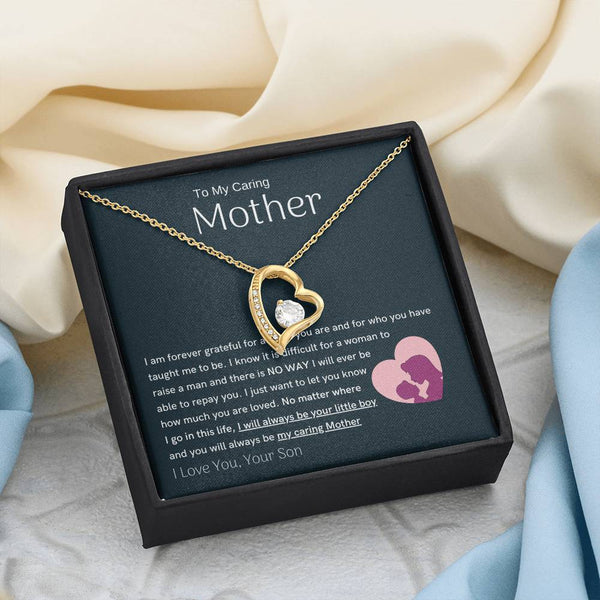 To My Loving Mother - You are my sunshine, I will always be your little boy (Only a Few Left) - Forever Love Necklace