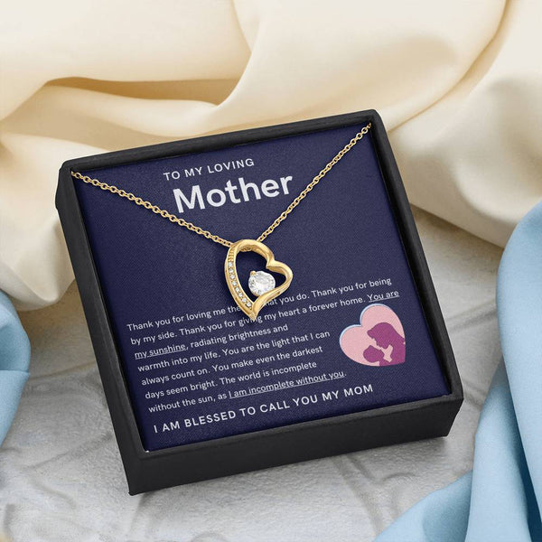 To My Loving Mother - You are my sunshine, radiating brightness into my life (Only a Few Left) - Forever Love Necklace