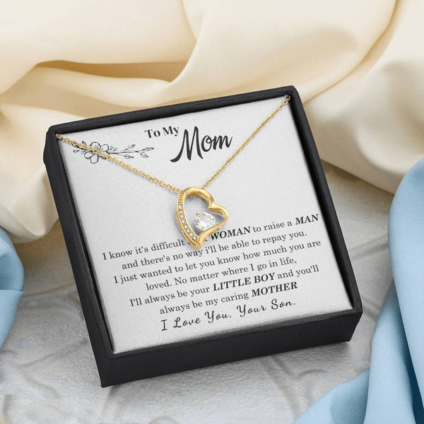 [Only a few left] To My Mom - I Love You Mother  - Forever Love Necklace