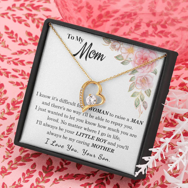 [Only a few left] To My Loving Mother - I love you  (Forever Love Necklace)