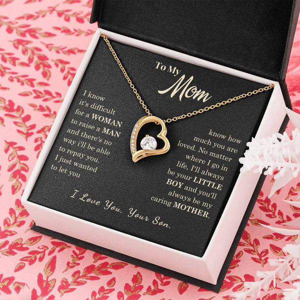 [Almost Sold Out] To My Mom - I Love You Mother  - Forever Love Necklace