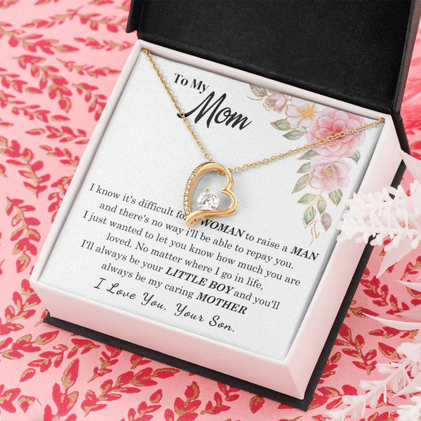 [Only a few left] To My Loving Mother - I love you  (Forever Love Necklace)