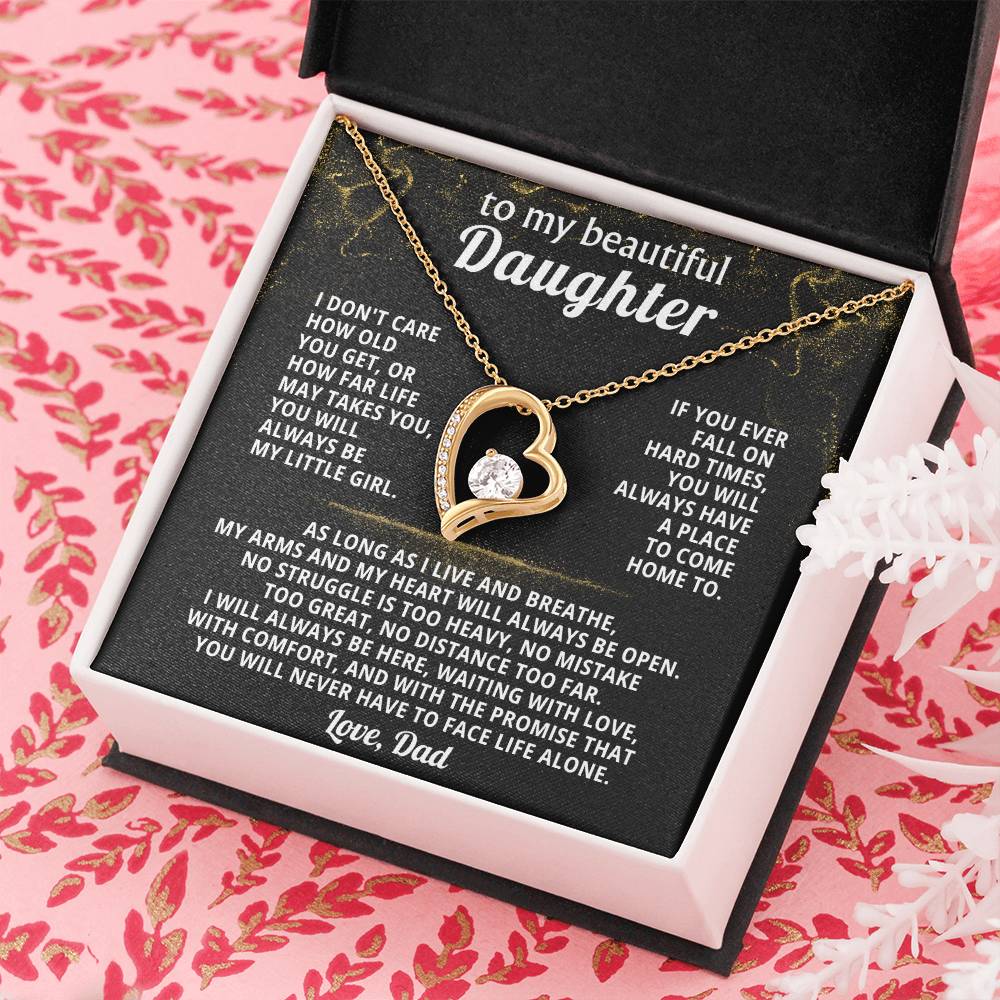 TO MY BEAUTIFUL DAUGHTER, If you ever fall on hard times, you will always have a place to come home to