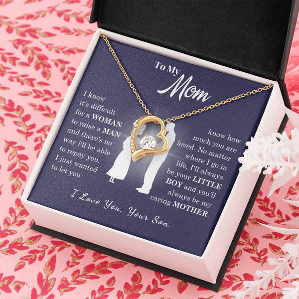 [Almost Sold Out] To My Mom - Loved Mother - Forever Love Necklace