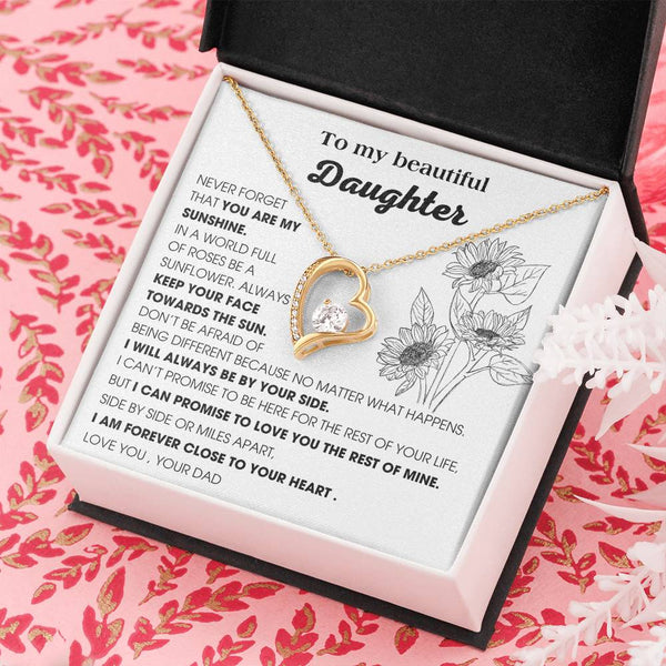 [ Only A Few Left ] To My Daughter, YOU ARE MY SUNSHINE - KEEP YOUR FACE TOWARDS THE SUN