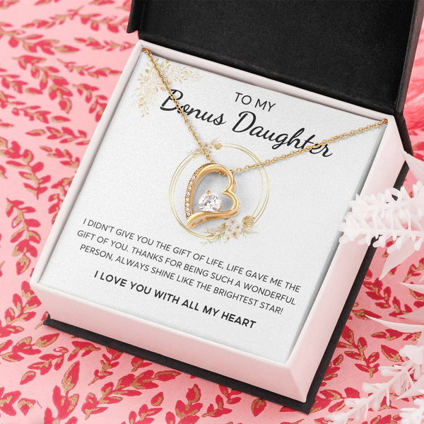 Bonus Daughter Gift, Daughter in Law Gift, Bonus Daughter Jewelry , Heart Shape