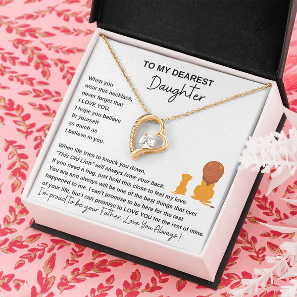 [ Only A Few Left ] To My Dearest Daughter , If you need a hug, just hold this close to feel my love