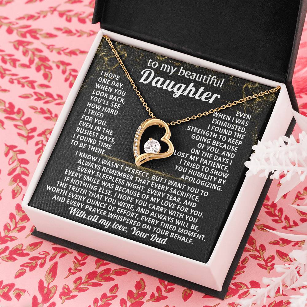 TO MY BEAUTIFUL DAUGHTER, I tried to show you humility by apologizing