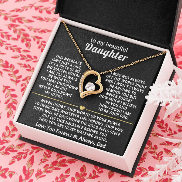 To My Beautiful Daughter - This necklace isn't just a gift, it's a piece of me